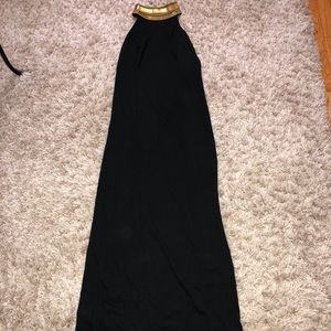 Black maxi dress